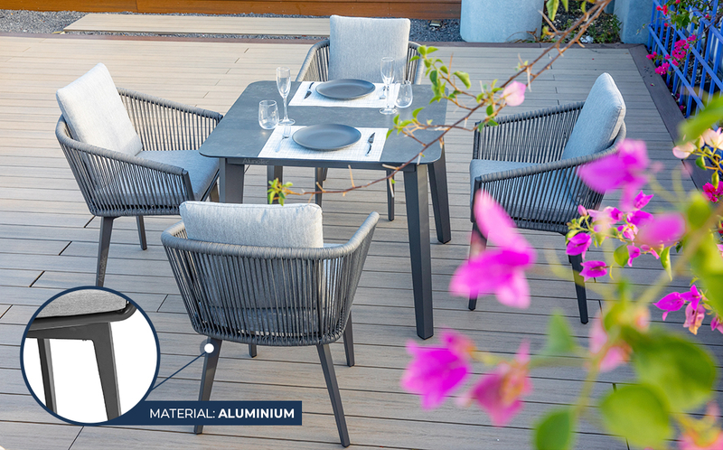 AlunoTec Bar Bistro Recliners Aluminum Deck Outdoor Garden Chairs