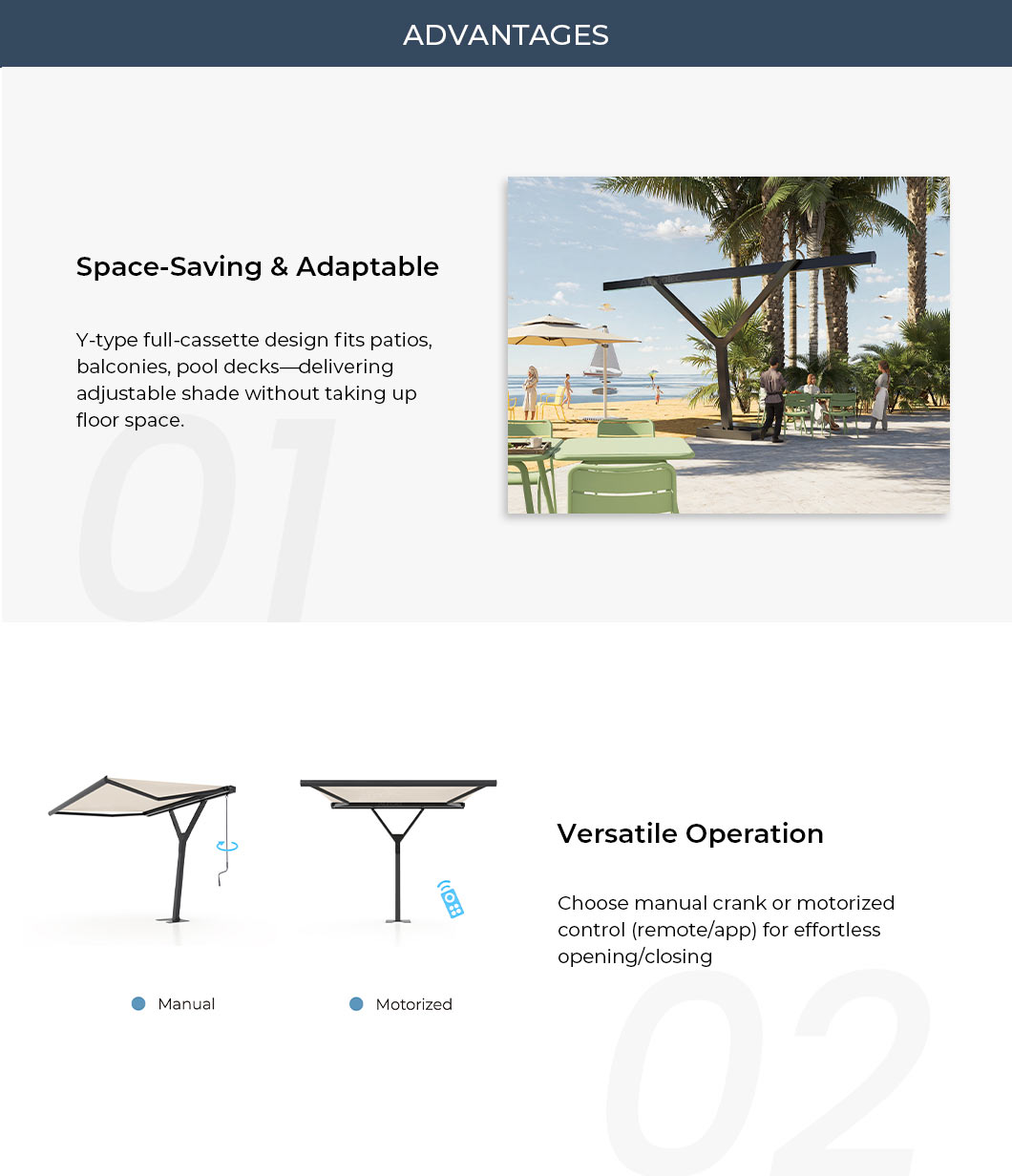 Y Style Retractable Awning (5) Y Style Retractable Awning (5)