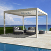 Aluminum Outdoor Pergola Covers attached to house with Side blinds