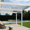 Aluminum Adjustable Shade Pergola With Louvered Roof