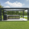 Powder Coating Motorized Opening Roof Shading Cover Pergola For Patio