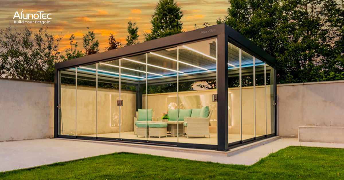 AlunoTec Luxury Backyard Pergola - - Simplicity & Grandeur
