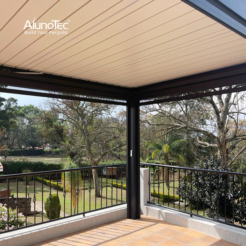 AlunoTec 10x10 24x24 Home Garden Rainproof Sunshade Second Floor Terrace Pergola
