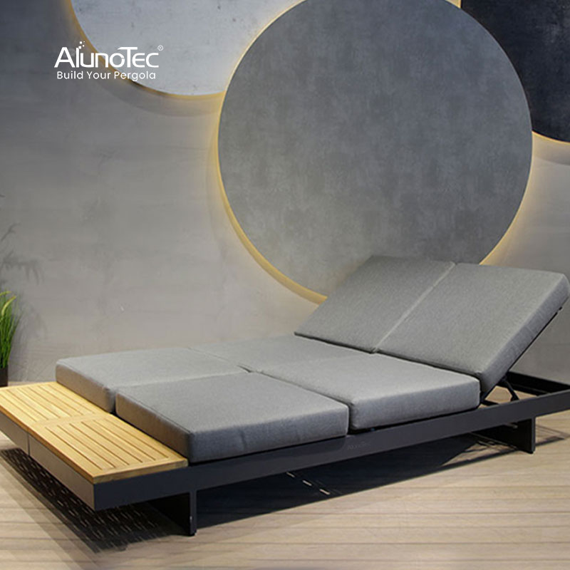 AlunoTec Luxury Patio Furniture Rattan Wicker Outdoor Furniture Set Garden Sofa