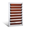 Durable Wood Color Aluminum Shutter Window