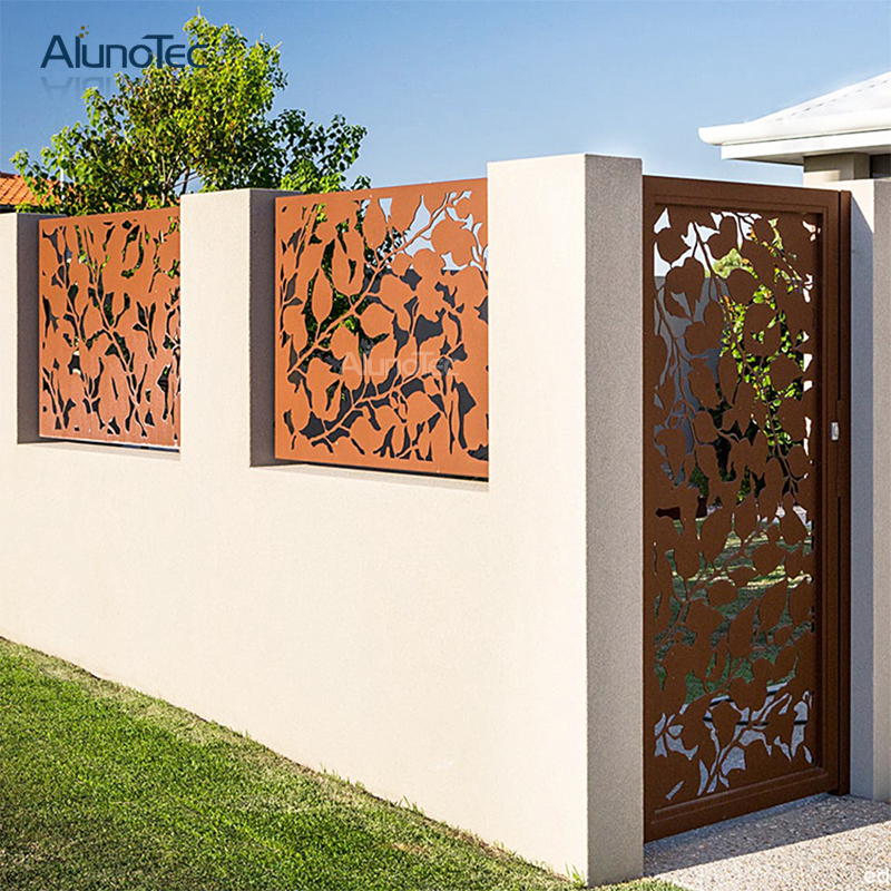 Alunotec 3d Laser Engrave Fence For Garden Decoration