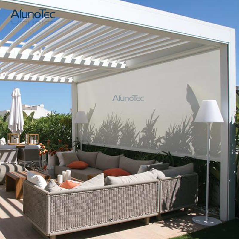 Outdoor Windproof Sun Shades Fabric, Fabric Outdoor Patio Blinds