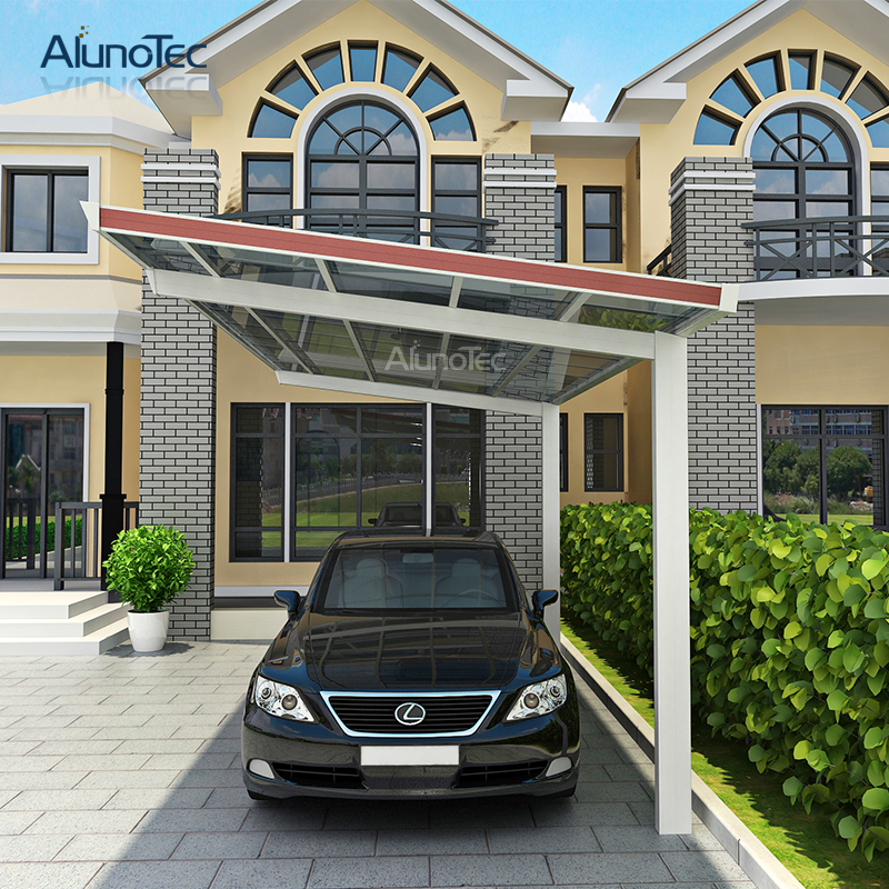 Customized Size Car Canopy Metal Frame Fixed PC roof Carport 