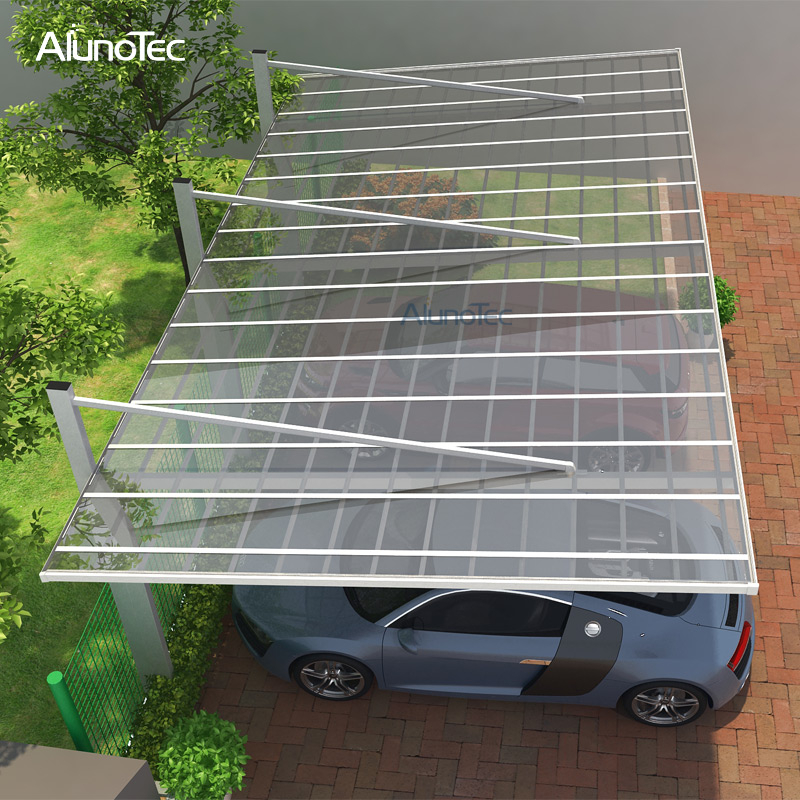 China Wholesale Polycarbonate Sheet Waterproof Aluminum Carport Roof Cover For Car Parking