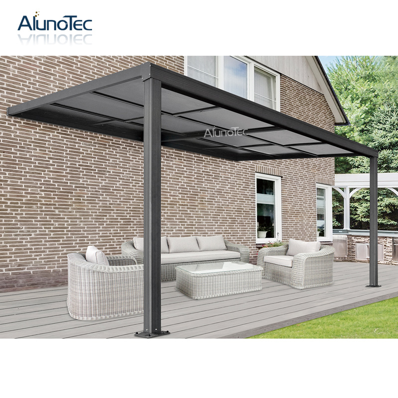 Garden Waterproof Patio Deck Awning Terrace Cover Retractable Roof