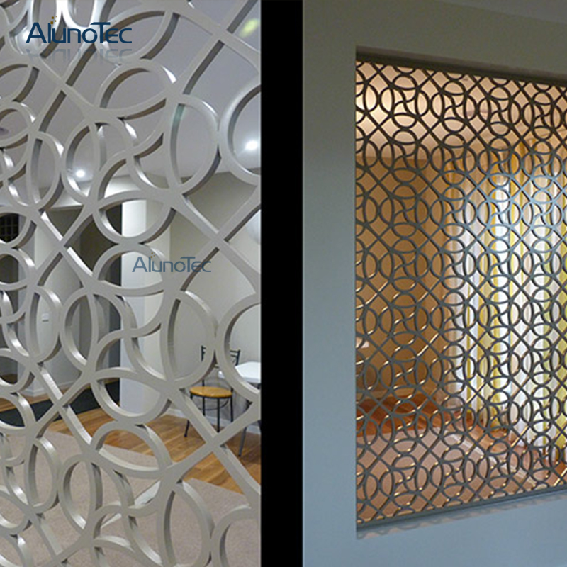 Aluminum Decoration Mesh Panel Aluminium Frame Partition Used for Indoor