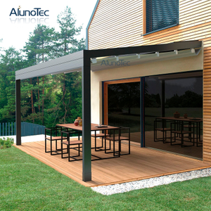 Customize Outdoor Pergola Retractable Roof Awning With Louvered Roof