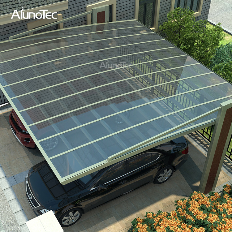 Polycarbonate Roof Aluminum Frame Carport Sun Shade Tent