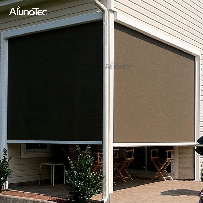 Electric Sun Shading Zipper Side Screens With Retractable Awnings Gazebo