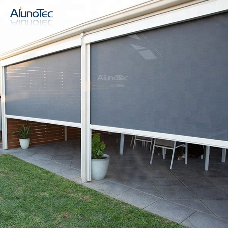 Customed Motorized Outdoor Patio, Exterior Patio Blinds