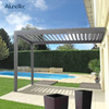 Remote Controlled Awning Garden Aluminium Roof Louvered Pergola For Outdoor