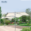 Easy Installation Waterproof Sunshade Cover Polyester Fabric Tents with Powder Coated Metal Frames