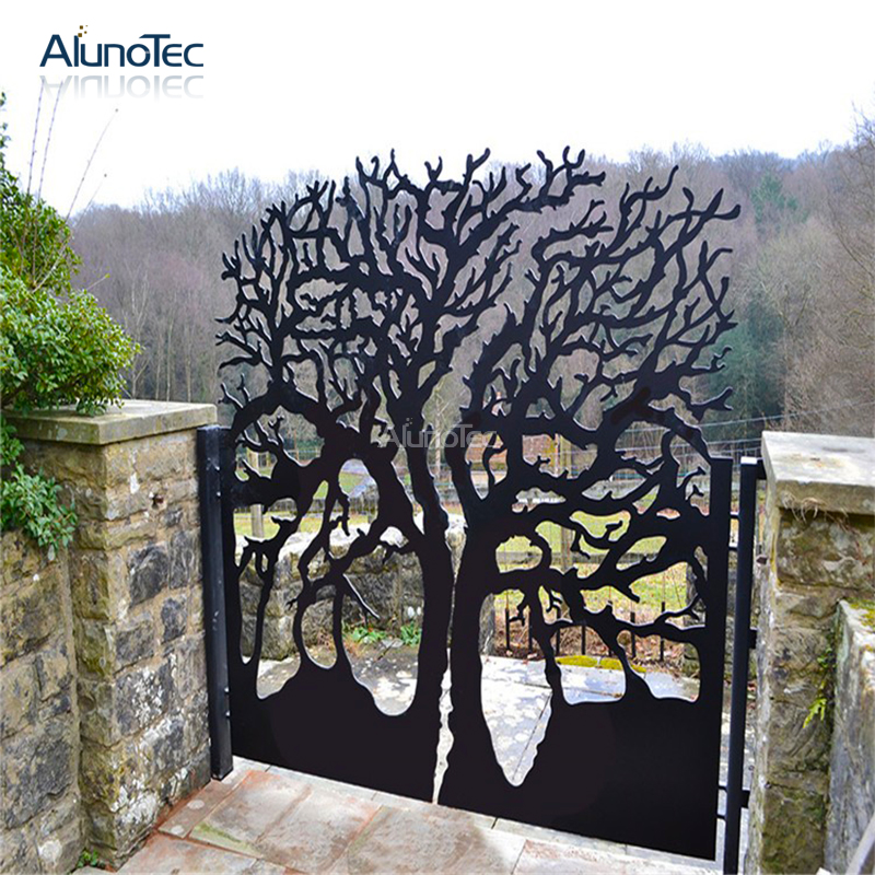 Alunotec Aluminium Alloy Cnc Laser Cut Metal Screens Outdoor Panel Fencing Decorative Garden 0296