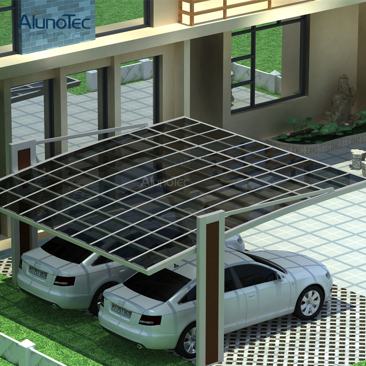  UV Proof Polycarbonate Roof and Aluminum Carport