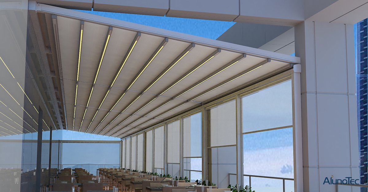 Best Choose Of Additional Living Space--Aluminum Motorized Retractable Roof Pergola