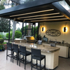 Outdoor Folding Awning Waterproof Gazebo Aluminum Pergola For Patio