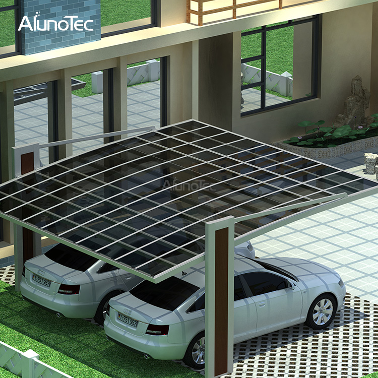 Modern Aluminium Frame Carport Rain Resistant For Car Parking Lot