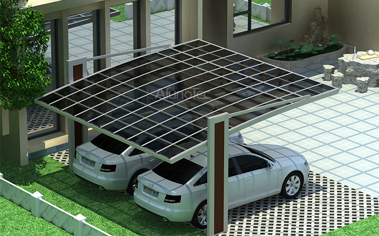 Best Selling Polycarbonate Sheet Solar Carport Prices For Car Parking