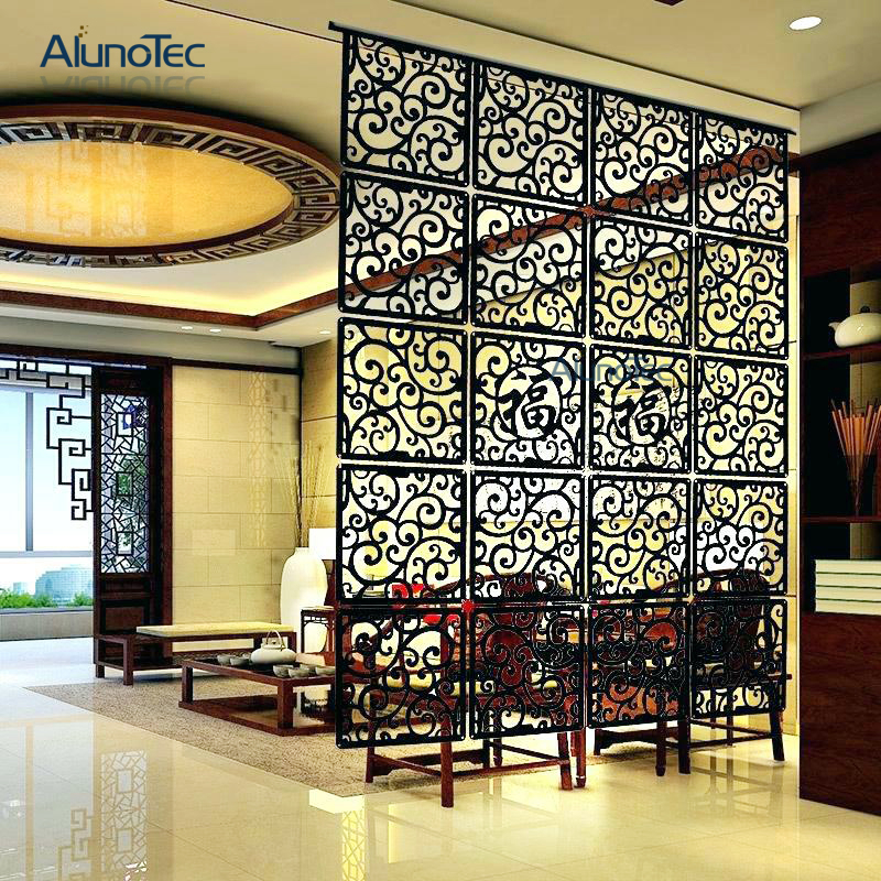 Indoor Decoration Laser Engrave Panel Perforated Metal Partition Panel