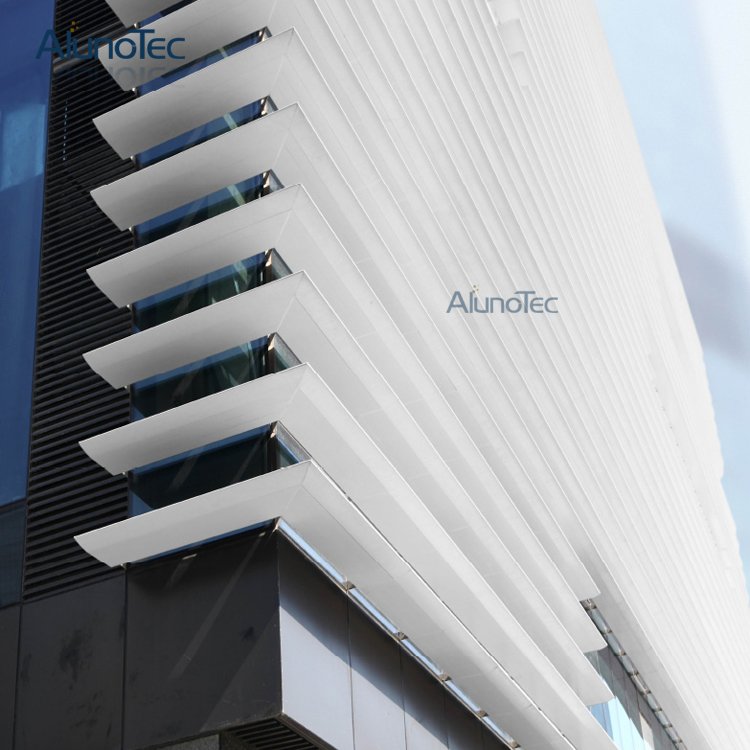 Decorative Sunshade Vertical Aluminium Sun Louver for Building Facade