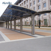 AlunoTec Metal Carport Kit Polycarbonated Single Carport Car Shelter Car Awning