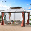4x3m Height Quality Aluminum Frame Waterproof Garden Polycarbonate Gazebo