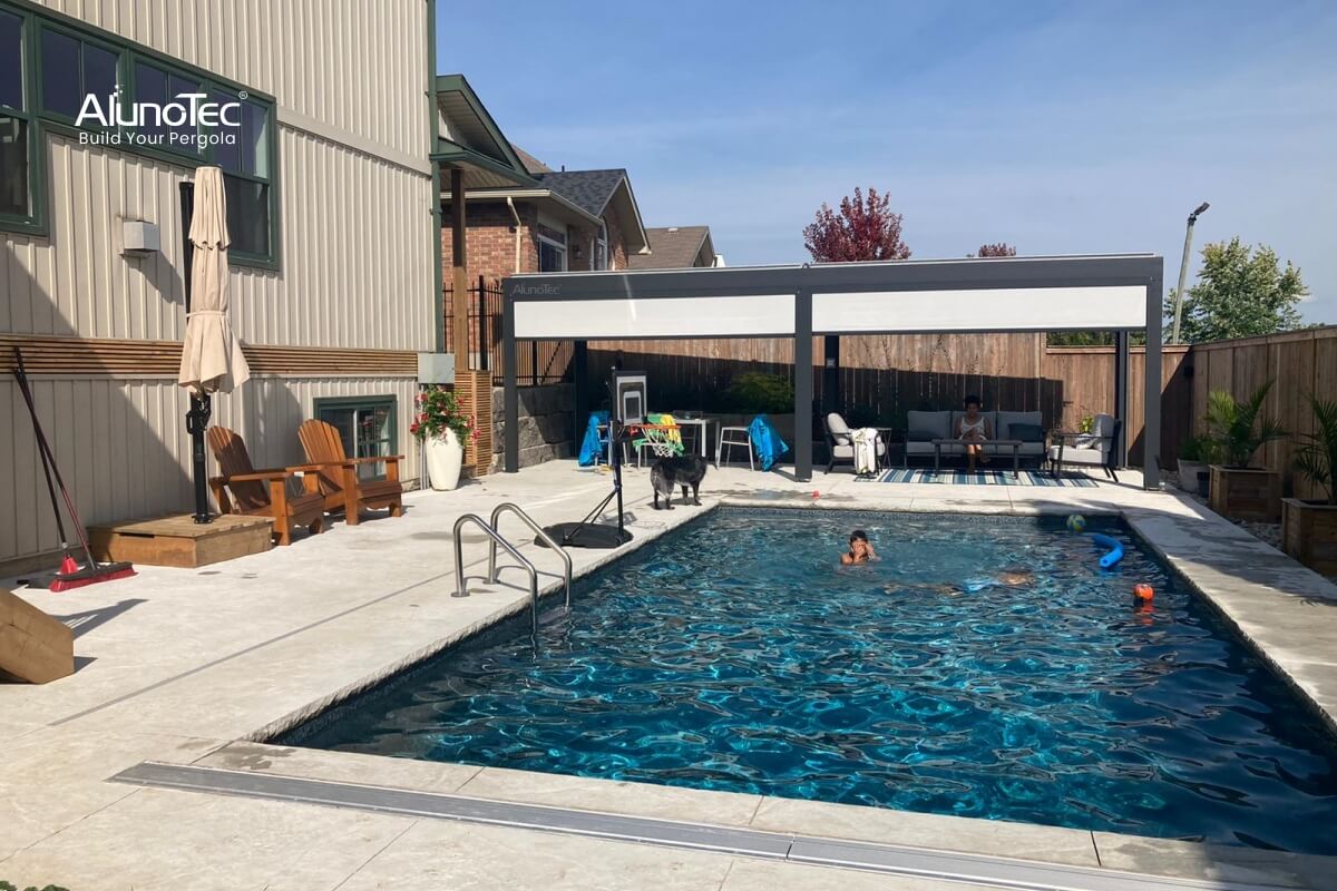 poolside pergola