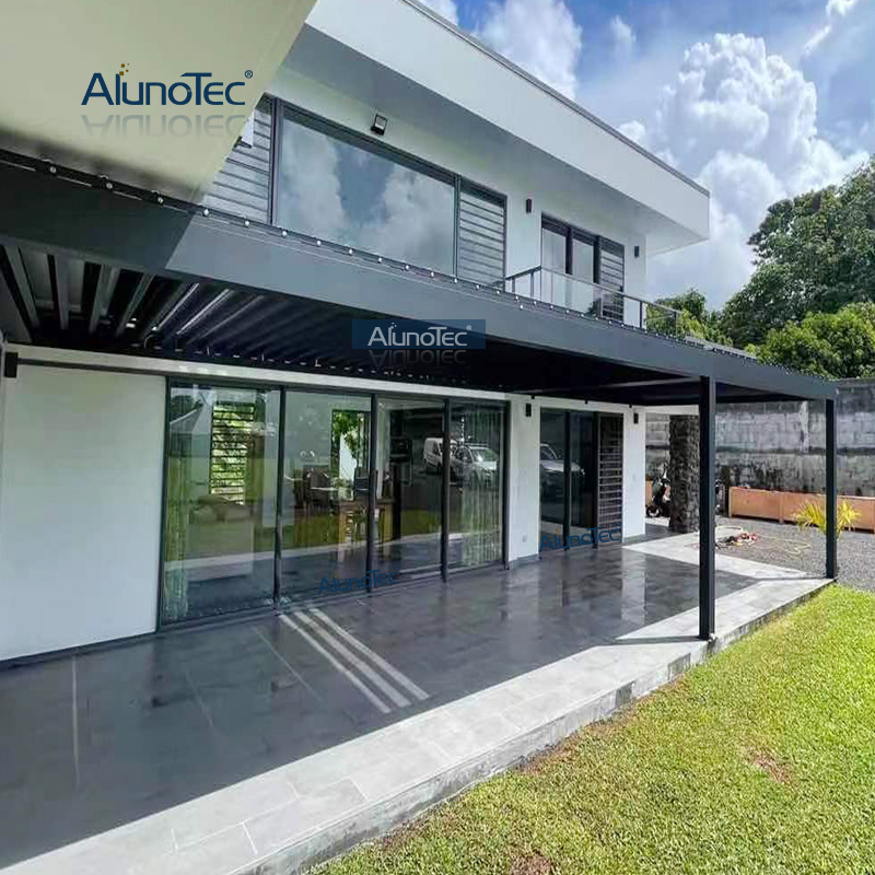 AlunoTec Backyard 4m Wide X 3m Deep Anthracite Grey Pergola for Quote