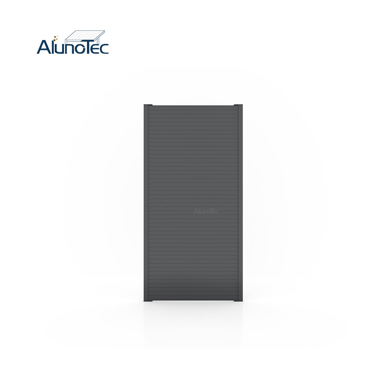 AlunoTec Custom Made Privacy Aluminum Slatted Fence Panels for Pergola Residential Commercial