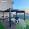 Wholesale Waterproof Garden Gazebo Sun Shade Aluminium Manual Adjustable Pergola Roof System
