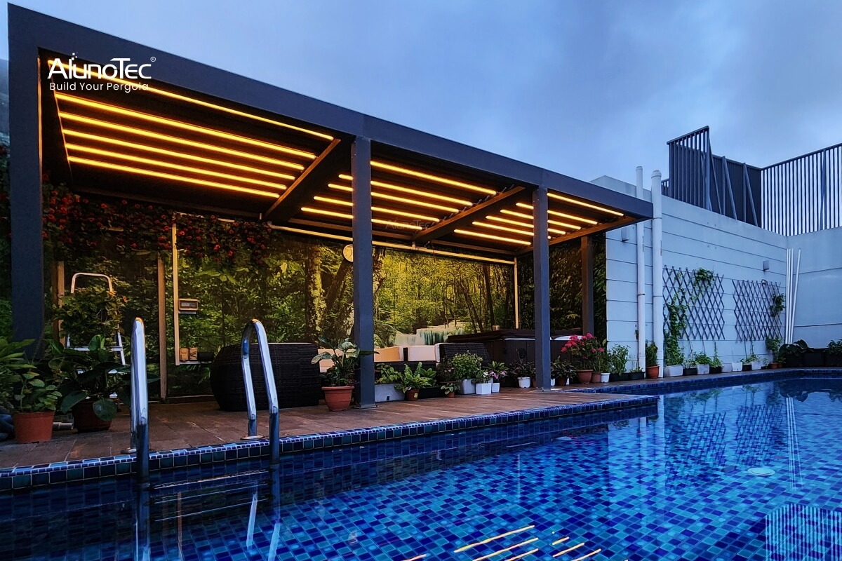 aluminum pergola