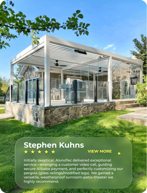 Adjustable louvered pergola