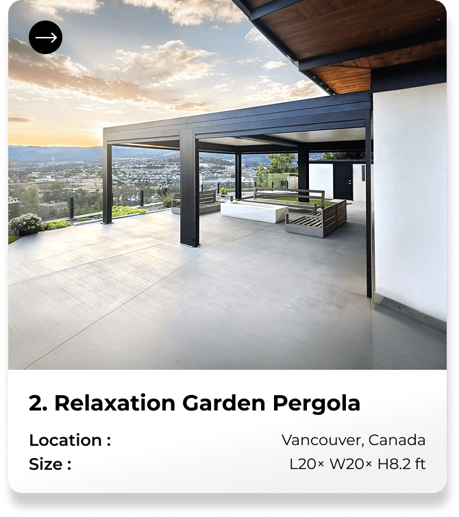 modern aluminum pergola kits