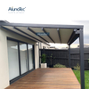 Garden Aluminium Folding Roof Retractable Electric Waterproof Patio Gazebo Pergola Awning