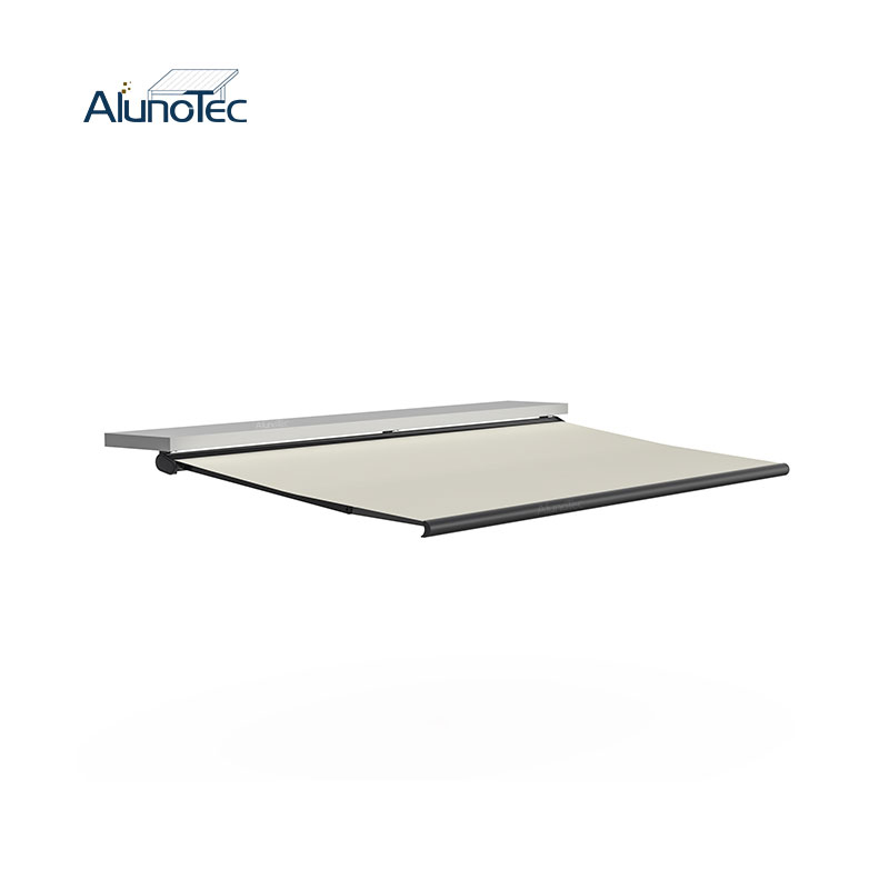 AlunoTec 2.5x2.5m 3x3m Electric Window Door Full-cassette Awning with GOB Light