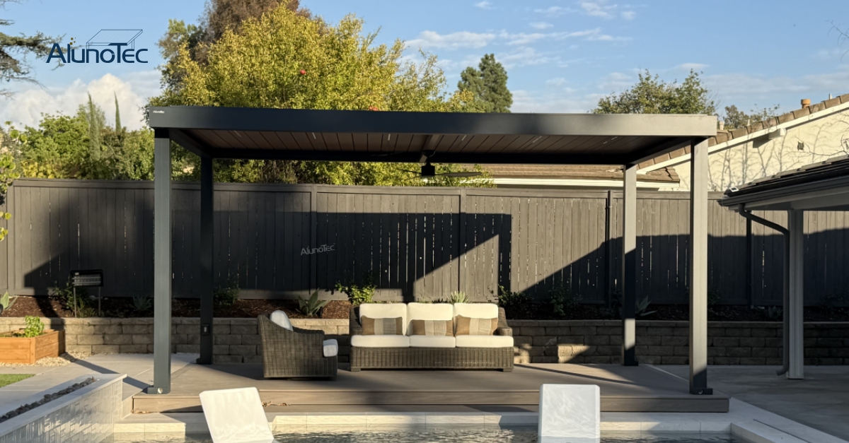 poolside pergola