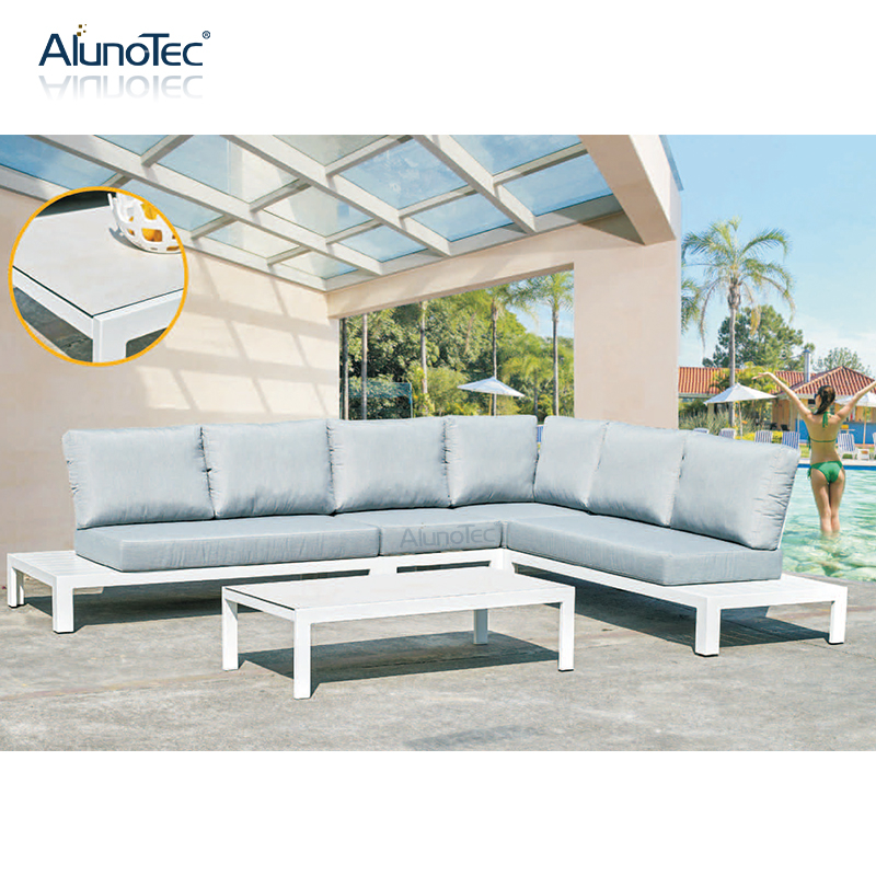 Luxury Upholstery Sofa Set Sectional Garden Leisure Patio Furniture
