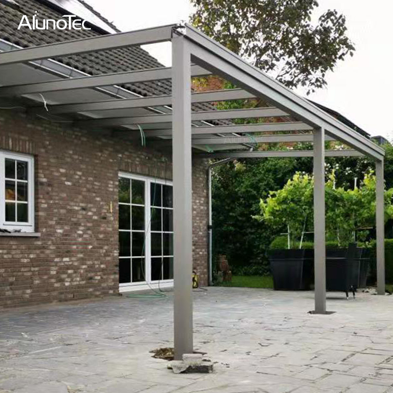 Aluminum Terrace Canopy Free Standing Awnings Louvered Roof Retractable Pergola Patio Cover On Alunotec - Patio Roof Canopy