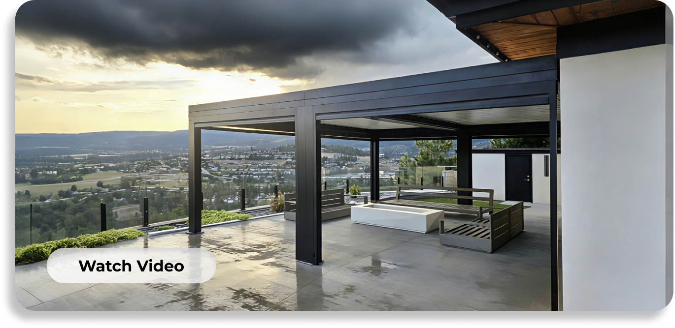 wind-resistant pergola