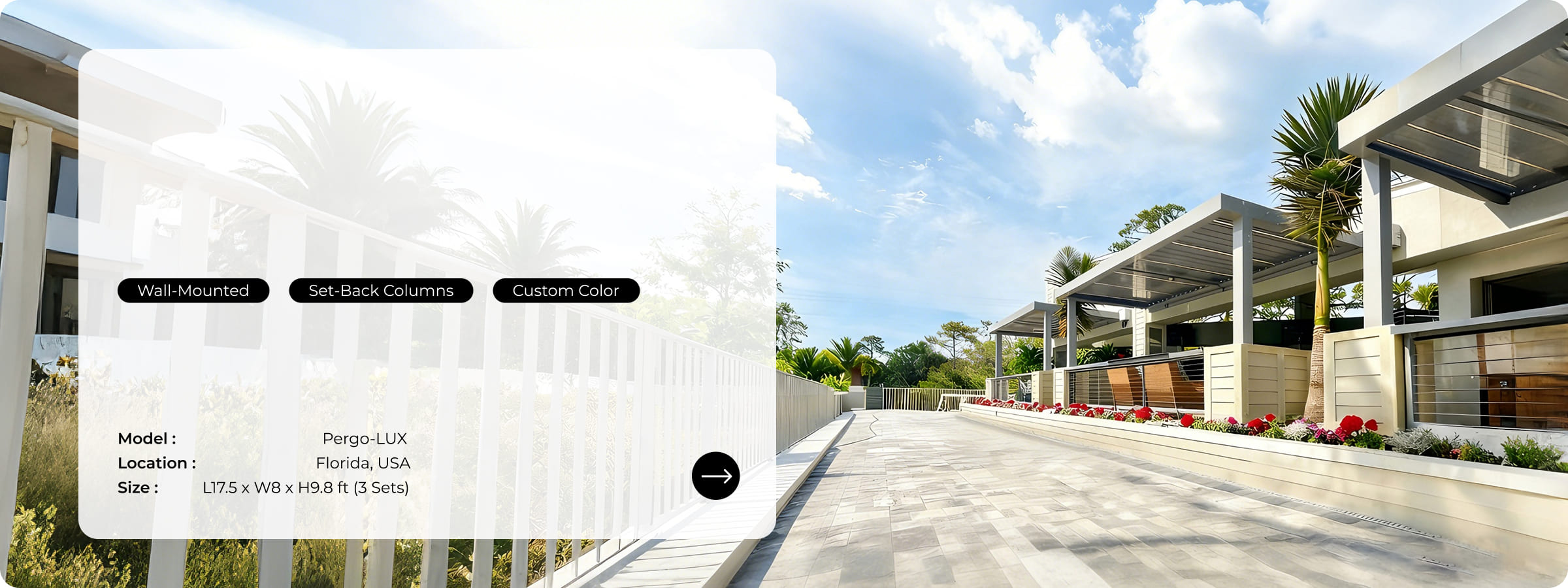 Custom Commercial Pergola