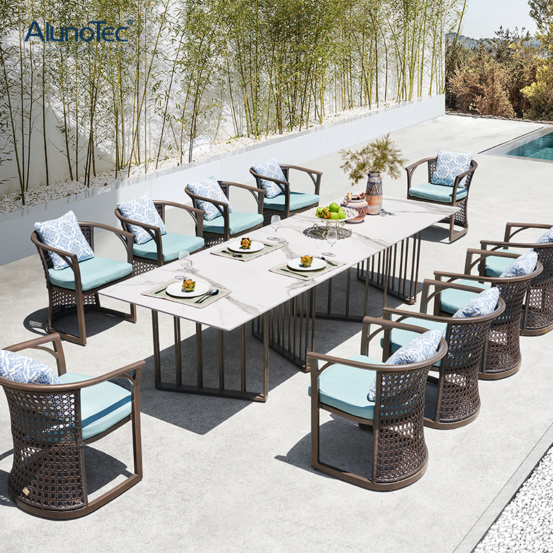 Luxury Modern Design Garden Furniture, Luxury Round Garden Table And Chairs