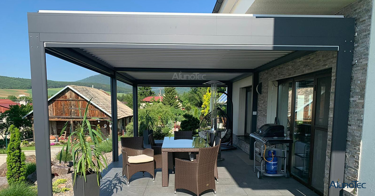 Outdoor Louver Roof