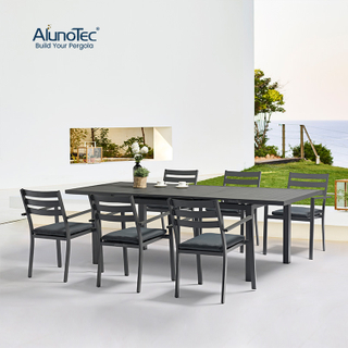 AlunoTec Modern Expand Your Hosting Space Extendable Balcony Patio Dining Sets Collections