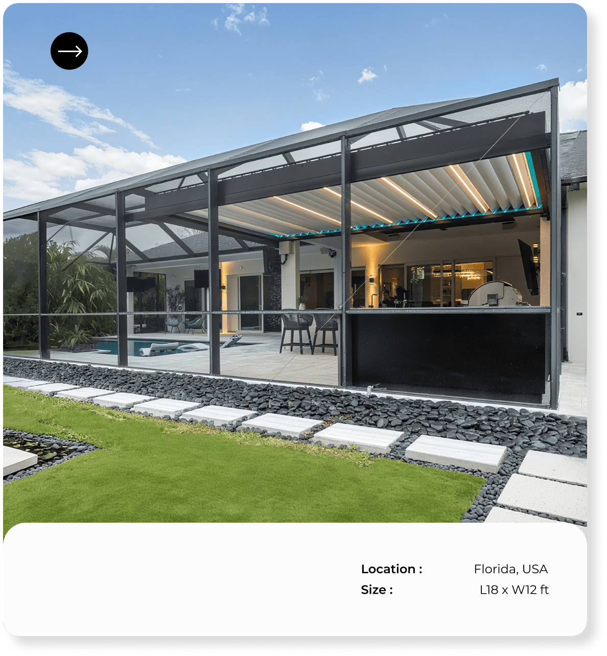 Louver roof 