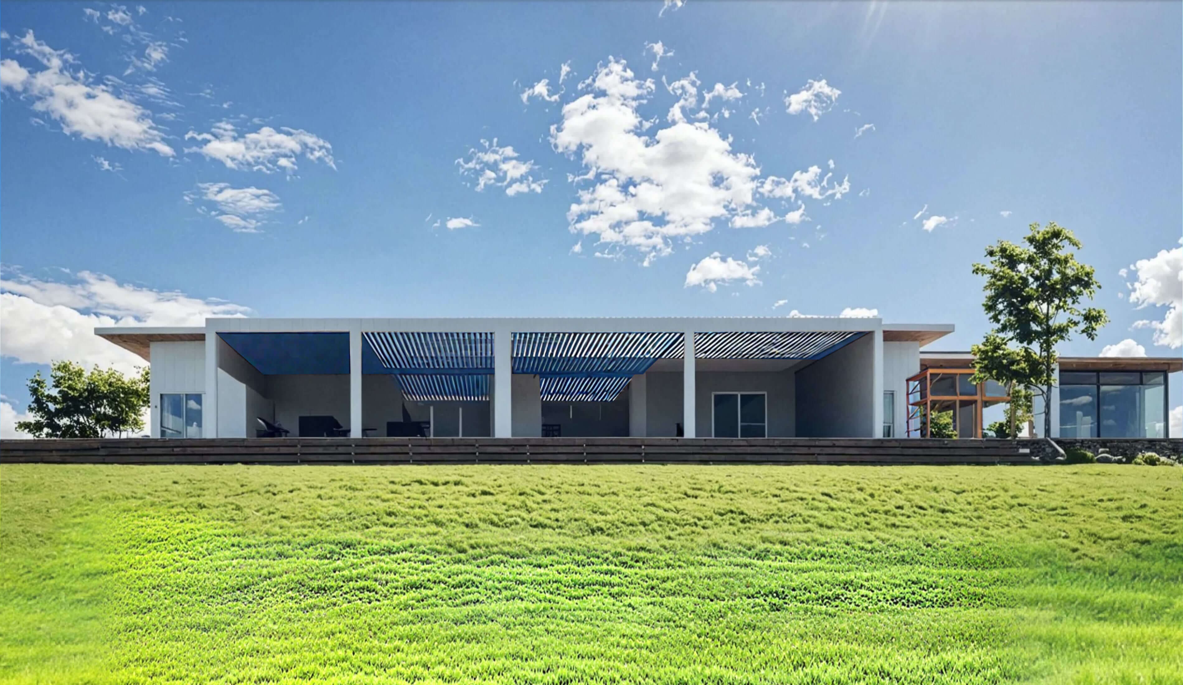patio roof attached to house